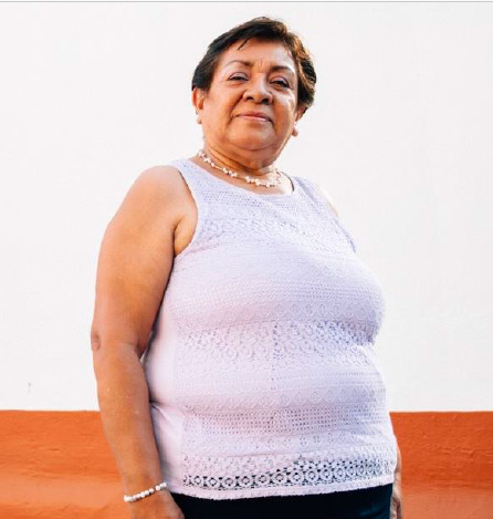 woman smiling